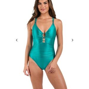La Blanca Turquoise One-Piece Swimsuit